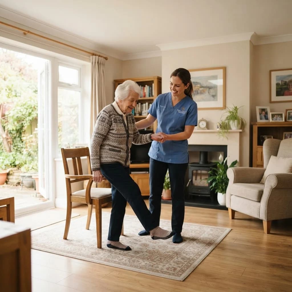 Home physiotherapy visit in North West
